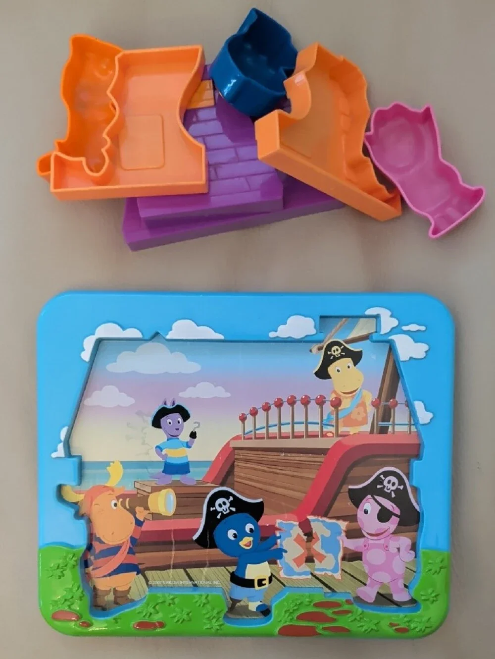 Kids Backyardians Nickelodeon Puzzle Pirate House Toddler Toy 2007 Mattel